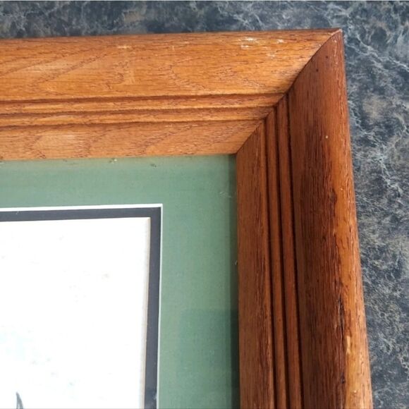 Marcia Van Woert Signed Wood Framed Orignal Dobermen Print Lithograph Numbered - Picture 8 of 8